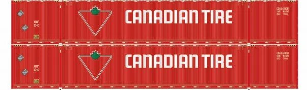 Athearn 28537 HO Scale 60' Intermodal (Singamas) Container Canadian Tire CDAU 2 Pack #3 1 Athearn 28537 HO Scale 60' Intermodal (Singamas) Container Canadian Tire CDAU 2 Pack #3