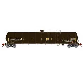 Athearn 3576 N Scale 33,900 Gallon Tank Car GBRX 704978 1 Athearn 3576 N Scale 33,900 Gallon Tank Car GBRX 704978