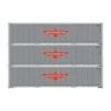 Athearn 63385 HO Scale 40' Smoooth Side Container American President Line APL 3 Pack #1