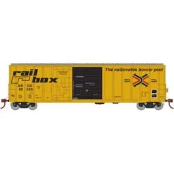 Athearn 71000 HO Scale 50' FMC Exterior Post Combo Door Boxcar "Early" Railbox ABOX 50420