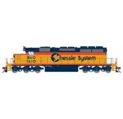 Athearn 72086 HO Scale RTR EMD SD40-2 Chessie System B&O 7610