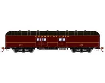 Athearn 73028 HO Scale Arch Roof Passenger Baggage Car Pennsylvania PRR 377 1 Athearn 73028 HO Scale Arch Roof Passenger Baggage Car Pennsylvania PRR 377
