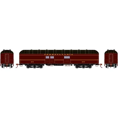 Athearn 73028 HO Scale Arch Roof Passenger Baggage Car Pennsylvania PRR 377 2 Athearn 73028 HO Scale Arch Roof Passenger Baggage Car Pennsylvania PRR 377 - Image 2