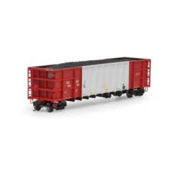 Athearn 7479 HO Scale Thrall High Side Gondola With Load Herzog "Red/White" HZGX 10104