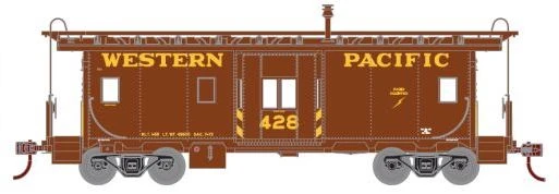 Athearn 74793 HO Scale Bay Window Caboose Western Pacific WP 428 - NOS 1 Athearn 74793 HO Scale Bay Window Caboose Western Pacific WP 428 - NOS