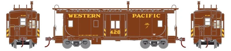 Athearn 74793 HO Scale Bay Window Caboose Western Pacific WP 428 - NOS 2 Athearn 74793 HO Scale Bay Window Caboose Western Pacific WP 428 - NOS - Image 2