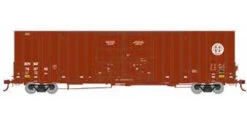 Athearn 75077 HO Scale 60' Gunderson Double Door Hi-Cube Boxcar BNSF #3