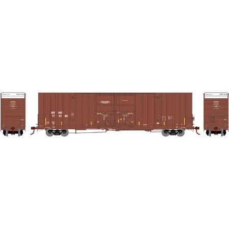 Athearn 75326 HO Scale 60' Gunderson Double Door Hi-Cube Boxcar Mississippi & Tennessee MTNR 175180 2 Athearn 75326 HO Scale 60' Gunderson Double Door Hi-Cube Boxcar Mississippi & Tennessee MTNR 175180 - Image 2