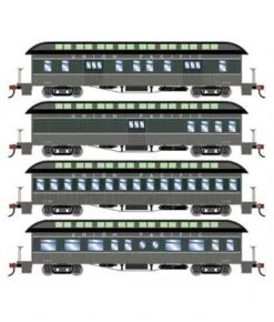 Athearn 84842 HO Scale Overland Passenger Car 4 Pack Union Pacific UP