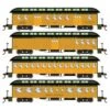 Athearn 84865 HO Scale Overland Passenger Car 4 Pack Virginia & Truckee V&T