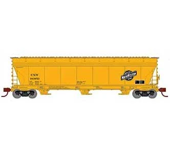 Athearn 8491 N Scale ACF 46003 Bay Covered Hopper C&NW 180053 1 Athearn 8491 N Scale ACF 46003 Bay Covered Hopper C&NW 180053