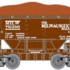 Athearn 87029 HO Scale 24' Ore Car 6 Pack Milwaukee Road MILW #3 - NOS