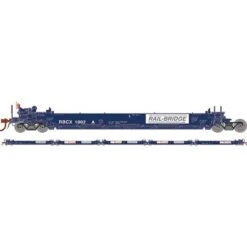 Athearn 98926 HO Scale Maxi I 5 Unit Well Car Rail-Bridge RBCX 1002