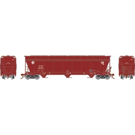 Athearn Genesis G15432 HO Scale ACF 4600 3 Bay Covered Hopper Santa Fe ATSF 314337 2 Athearn Genesis G15432 HO Scale ACF 4600 3 Bay Covered Hopper Santa Fe ATSF 314337 - Image 2