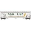 Athearn Genesis G15438 HO Scale ACF 4600 3 Bay Covered Hopper SOO Line 74112