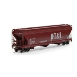 Athearn Genesis G15855 HO Scale ACF 4600 3 Bay Covered Hopper Detroit Toldeo & Ironton DT&I 10333