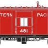 Athearn Genesis G63030 HO Scale 481 Class Bay Window Caboose With Lights WP 481 - NOS
