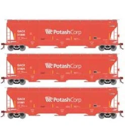 Athearn Genesis G89951 HO Scale Trinity 3 Bay Covered Hopper GACX 3 Pack #2