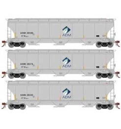 Athearn Genesis G89985 HO Scale Trinity 3 Bay Covered Hopper ADMX 3 Pack #2