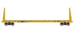 Athearn HO 90558 60' Bulkhead Flatcar TTX Red Logo 81255