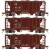 Athearn HO Scale 15411 PS-2 2003 Covered Hopper Santa Fe ATSF 3 Pack