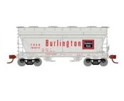 Athearn HO Scale 93451 ACF 2970 2 Bay Covered Hopper Burlington CB&Q 183910