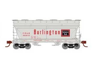 Athearn HO Scale 93451 ACF 2970 2 Bay Covered Hopper Burlington CB&Q 183910 1 Athearn HO Scale 93451 ACF 2970 2 Bay Covered Hopper Burlington CB&Q 183910
