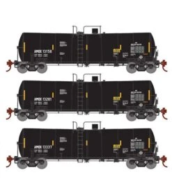 Athearn RTR 16407 HO Scale 16k Clay Slurry Tank Car Amoco AMOX 3 Pack