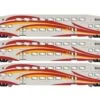 Athearn RTR 28593 N Scale Bombardier Coach Car New Mexico Railrunner NMRX 3 Pack