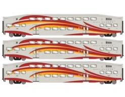 Athearn RTR 28593 N Scale Bombardier Coach Car New Mexico Railrunner NMRX 3 Pack