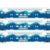 Athearn RTR 29711 HO Scale Bombardier Coach Sounder SDRX 3 Pack