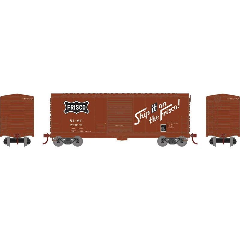 Athearn RTR 69445 HO Scale 40' Modernized Boxcar Frisco SLSF 27025 2 Athearn RTR 69445 HO Scale 40' Modernized Boxcar Frisco SLSF 27025 - Image 2