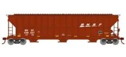 Athearn RTR 81505 HO 54' FMC 4700 Covered Hopper BNSF Wedge 430327