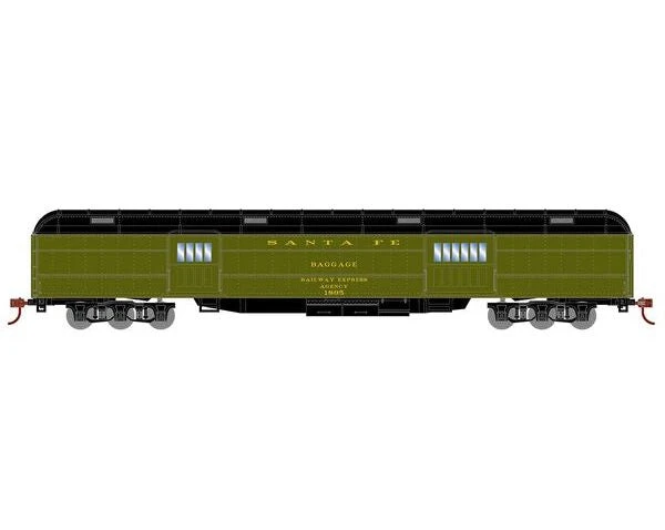 Athearn RTR 88214 HO Scale Heavyweight Baggage Passenger Car Santa Fe ATSF 1895 1 Athearn RTR 88214 HO Scale Heavyweight Baggage Passenger Car Santa Fe ATSF 1895
