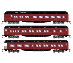 Athearn RTR 88231 HO Scale Heavyweight Passenger 3 Car Set Canadian Pacific CP
