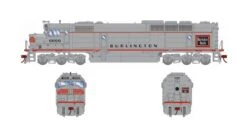 Athearn Genesis ATHG18289 HO EMD FP45, Standard DC, Chicago Burlington & Quincy #9999