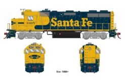Athearn Genesis ATHG66353, HO Scale EMD GP39-2u, Tsunami2 Sound & DCC, ATSF #3415