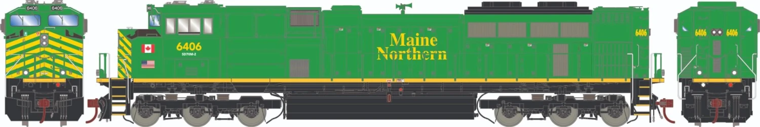 Athearn Genesis ATHG75671, HO Scale SD70M-2, Tsunami2 Sound & DCC, Maine Northern NBSR #6406 1 Athearn Genesis ATHG75671, HO Scale SD70M-2, Tsunami2 Sound & DCC, Maine Northern NBSR #6406