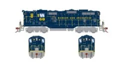 Athearn Genesis ATHG82245 HO EMD GP7, Standard DC, Bangor & Aroostook #68