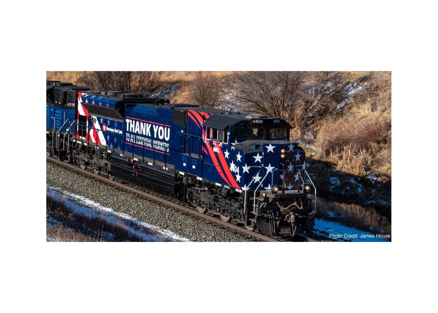 Athearn Genesis 2.0 ATHG44040 HO EMD SD70ACe, Standard DC, Montana Rail Link Essential Workers #4404 1 Athearn Genesis 2.0 ATHG44040 HO EMD SD70ACe, Standard DC, Montana Rail Link Essential Workers #4404